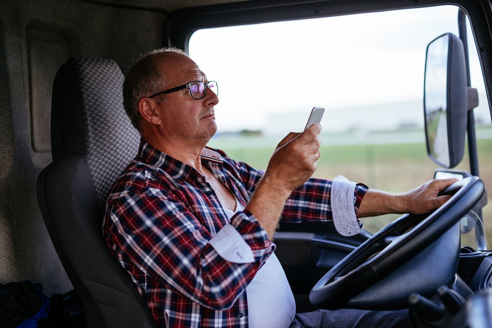 Driving a truck